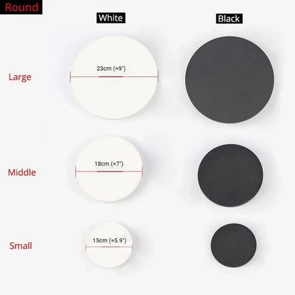 BowLift | Minimalist LED wall light in round or square, IP65