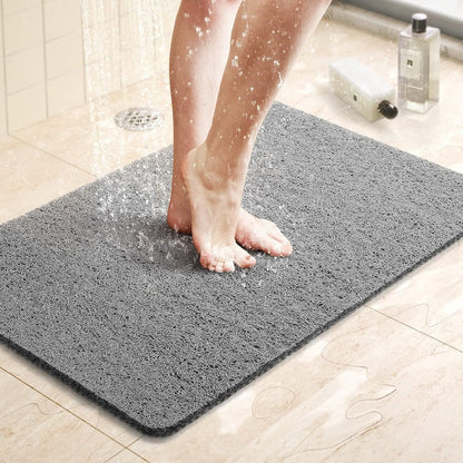 Non-Slip Shower Mat with Microban Technology – Soft, Safe, Easy to Clean, Customizable Size, Quick Water Drainage 2
