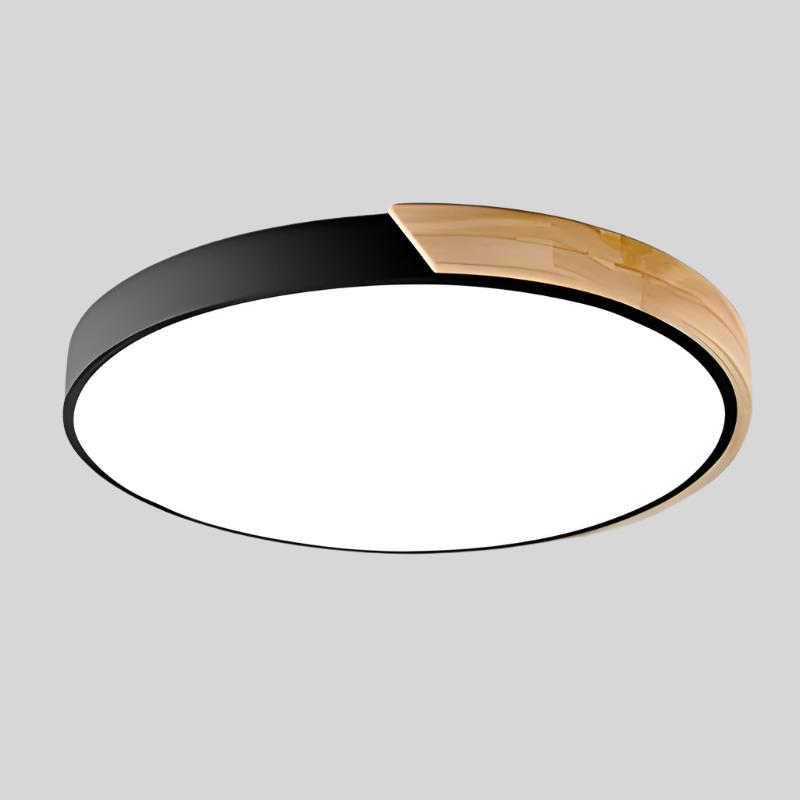 BowLift | Wood Frame LED Ceiling Light – Modern Style