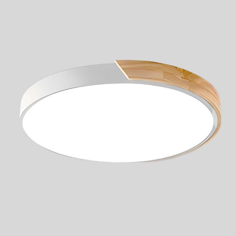 BowLift | Wood Frame LED Ceiling Light – Modern Style