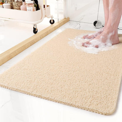 Non-Slip Shower Mat with Microban Technology – Soft, Safe, Easy to Clean, Customizable Size, Quick Water Drainage 4