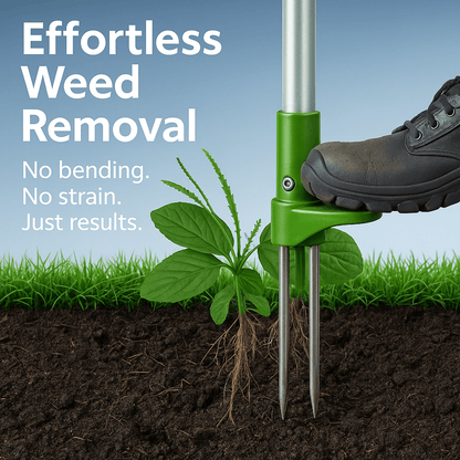 BowLift | RootRipper Garden Weed Puller Tool - Heavy-Duty Handheld Weeder for Efficient Weed Removal in Lawns & Gardens