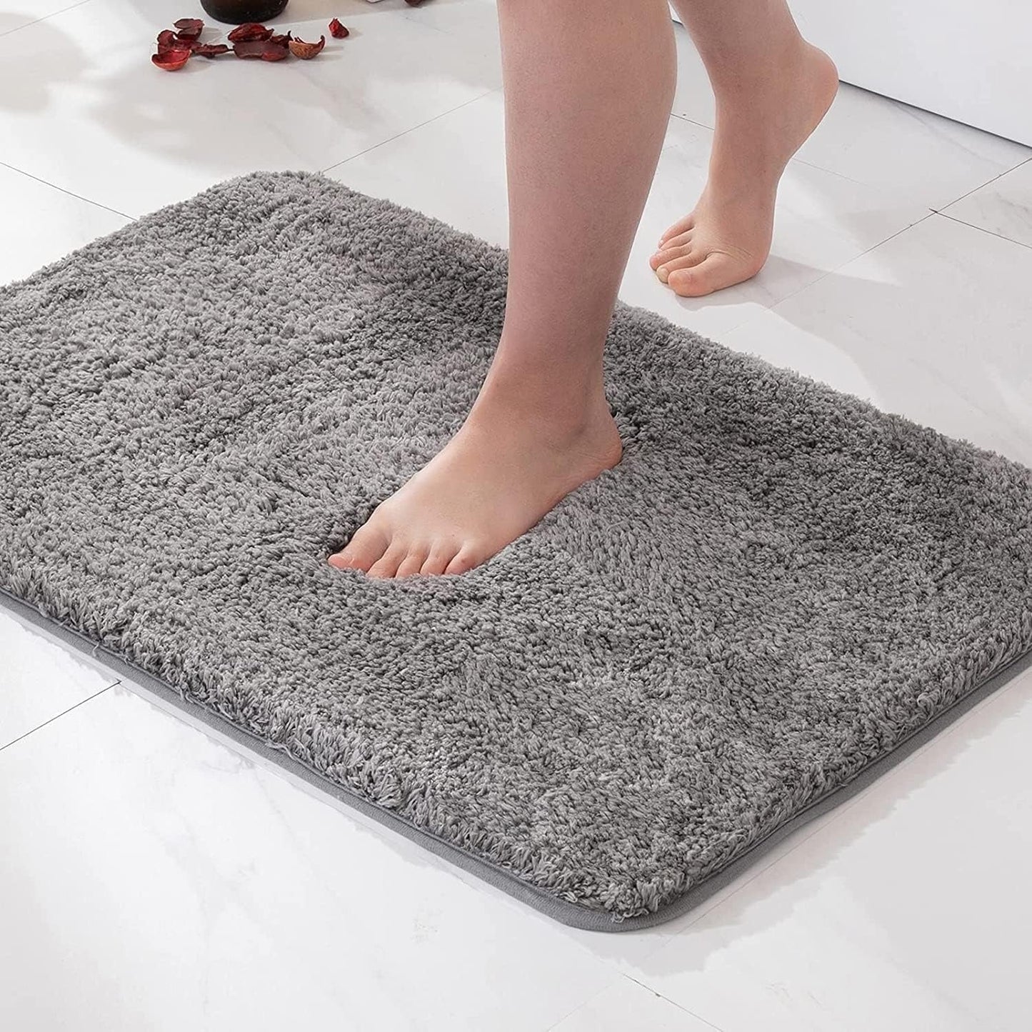 Skanto | Non-Slip Bath Mat Quick-Drying Microfiber 50 x 80 cm Luxury Comfort Safety