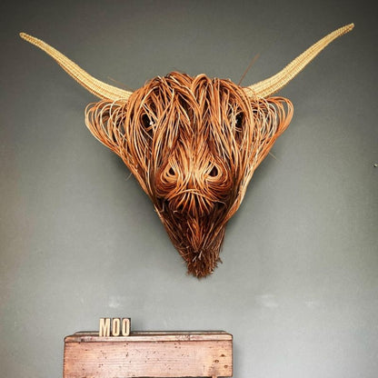 Frendorf | Nature'sCow - Handcrafted cow wall decoration for nature-inspired rooms