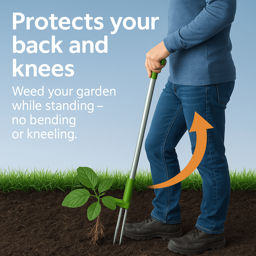 BowLift | RootRipper Garden Weed Puller Tool - Heavy-Duty Handheld Weeder for Efficient Weed Removal in Lawns & Gardens