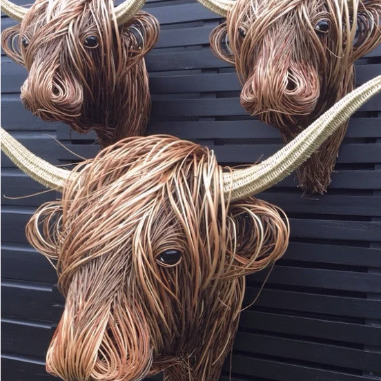 Frendorf | Nature'sCow - Handcrafted cow wall decoration for nature-inspired rooms