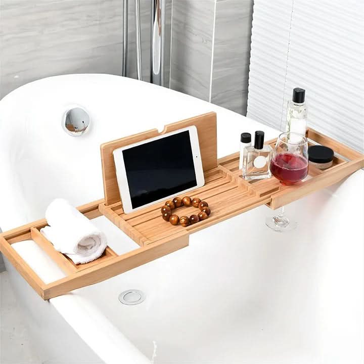 Skanto | BambooBliss – Expandable Bathtub Tray