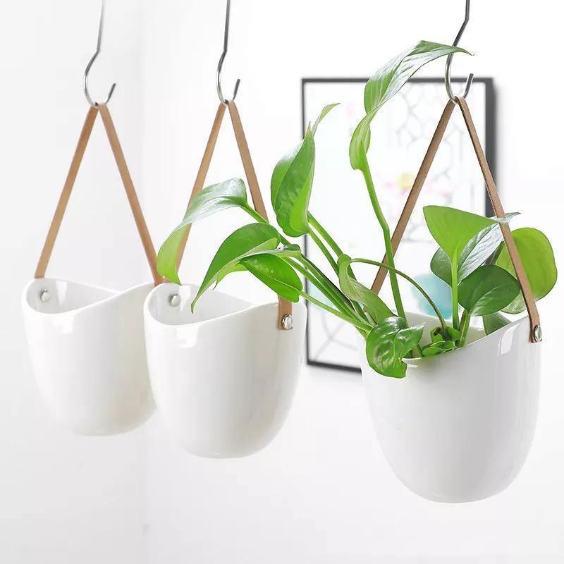 Ceramic Flower Pots Bag Shape | Elegant Plant Stands | Home & Garden Decor
