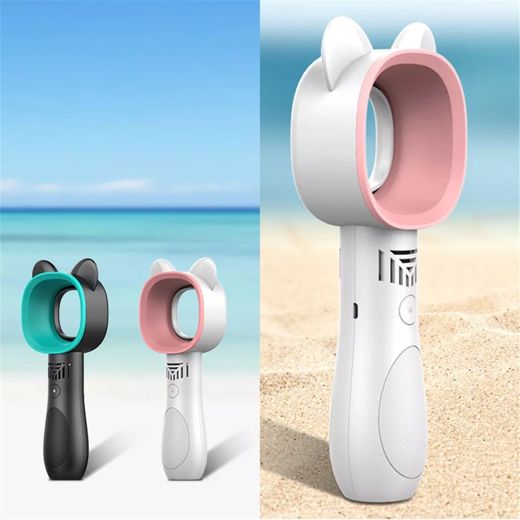 Modern rechargeable mini-cat bladeless fan | Karnz