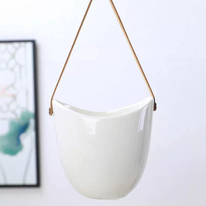 Ceramic Flower Pots Bag Shape | Elegant Plant Stands | Home & Garden Decor