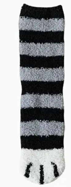 BowLift | Cozy Cat Paw Socks – Plush Fleece Ankle Socks with Elastic Fit