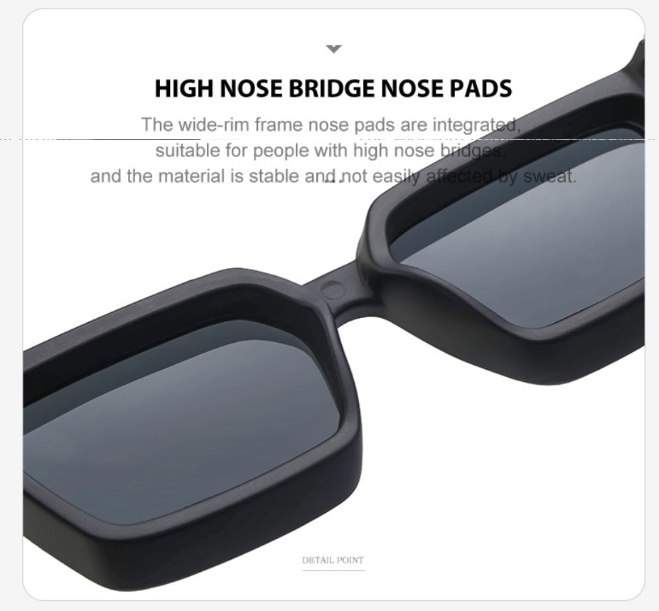 BowLift | Black Square UV Protection Sunglasses