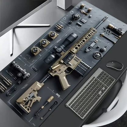 BowLift | Gaming Mouse Pad | Extra Large 35.4" x 15.7" | Non-Slip Military Design