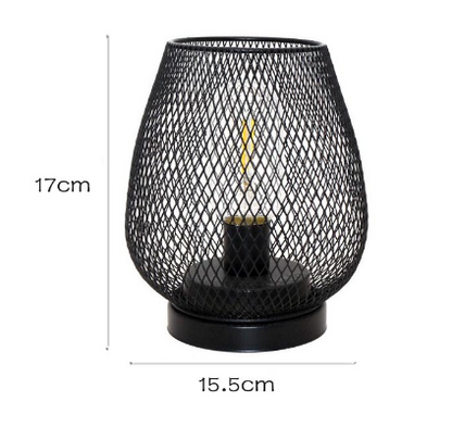 Sandsberg | Atmospheric Table Lamps | Warm Light in Metal Grid Design | 2-Piece Set