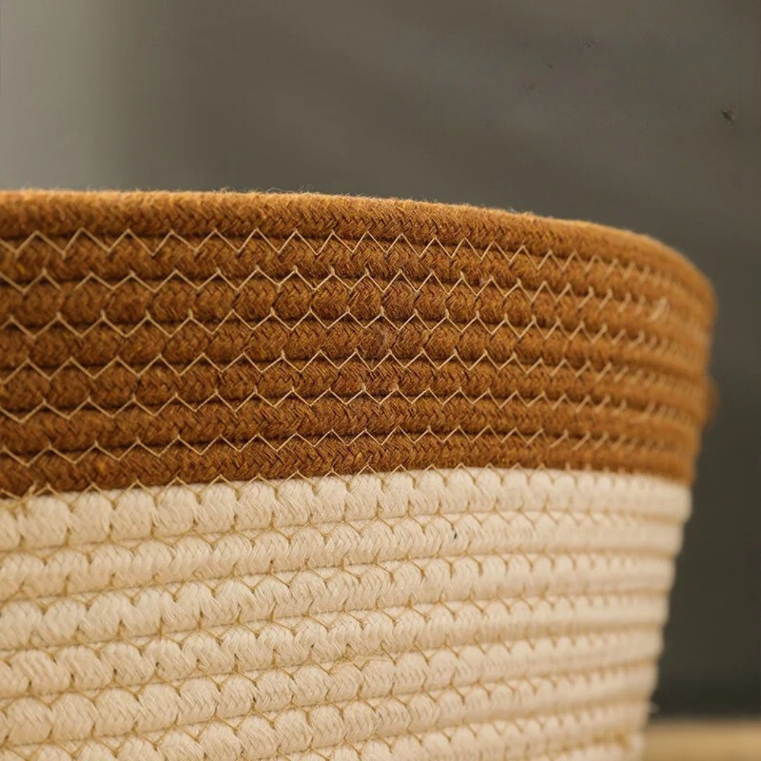 Hand-woven Cotton Rope Cat Bed Bowlift