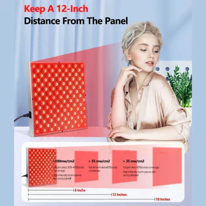 Skanto | Infrared Light Therapy Panel – 225 LED Red & Near-Infrared – Skin Renewal, Pain Relief & Relaxation for Home Use