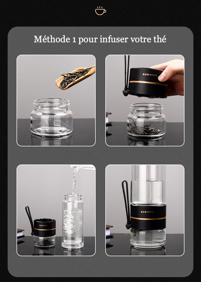 Skanto infuser in crystal clear glass
