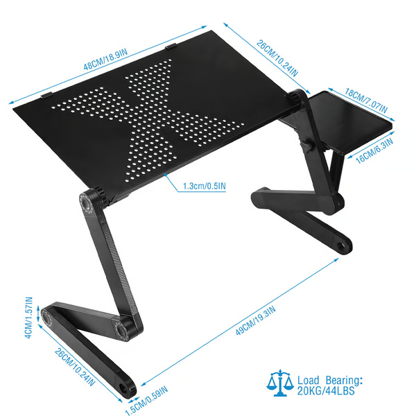 Skanto | 360° Ergonomic Laptop Stand – Adjustable & Portable FlexStand