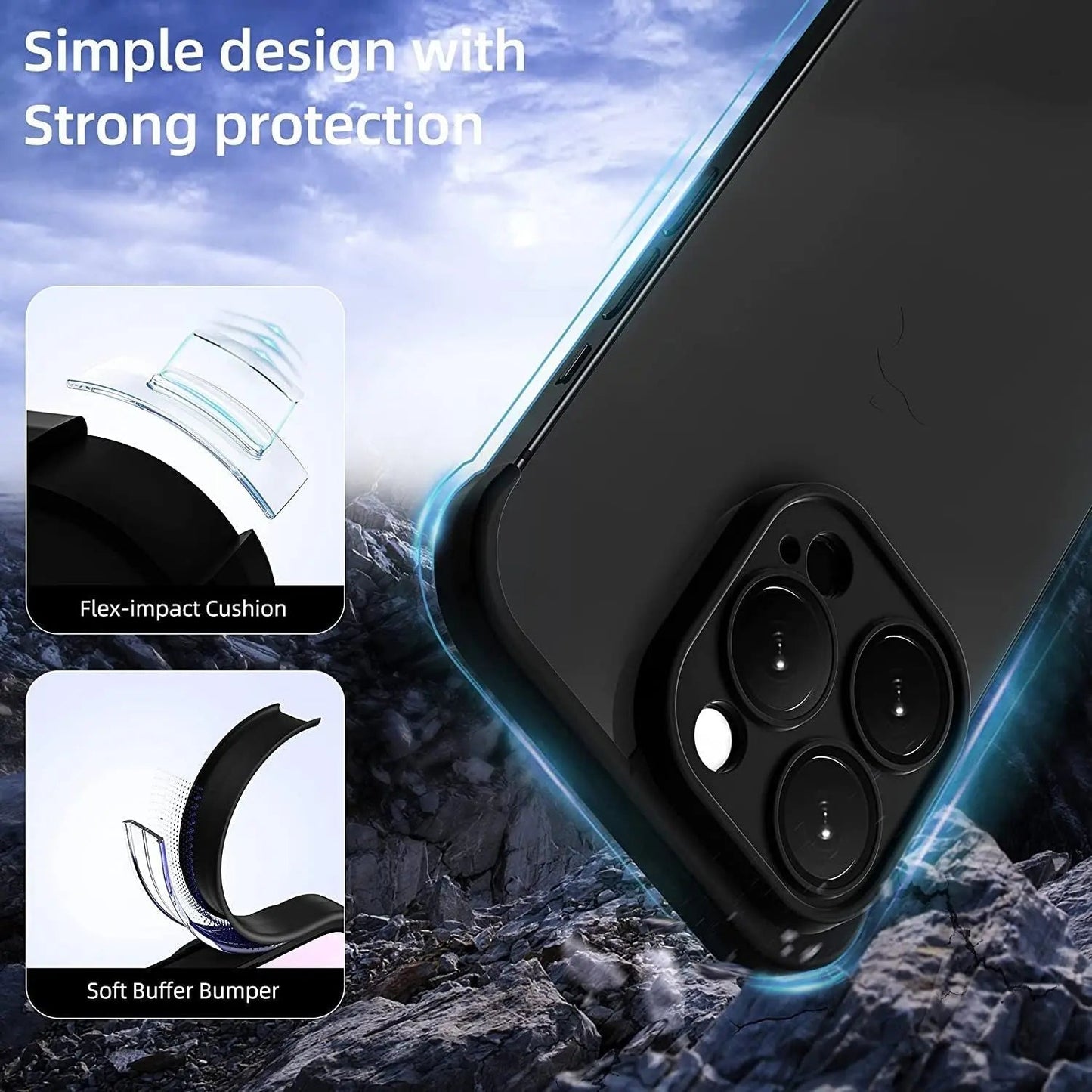 Skanto | ArmorEdge Max – Robust iPhone Protective Case with Raised Edges