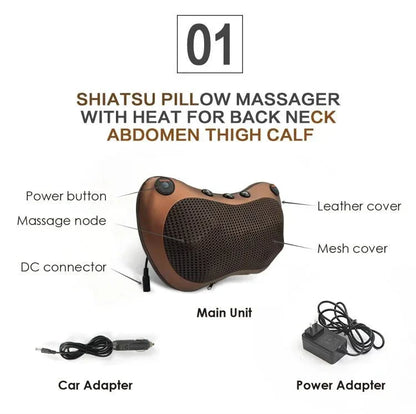 Skanto | Heated Neck and Back Massager | Muscle Relaxation and Pain Relief