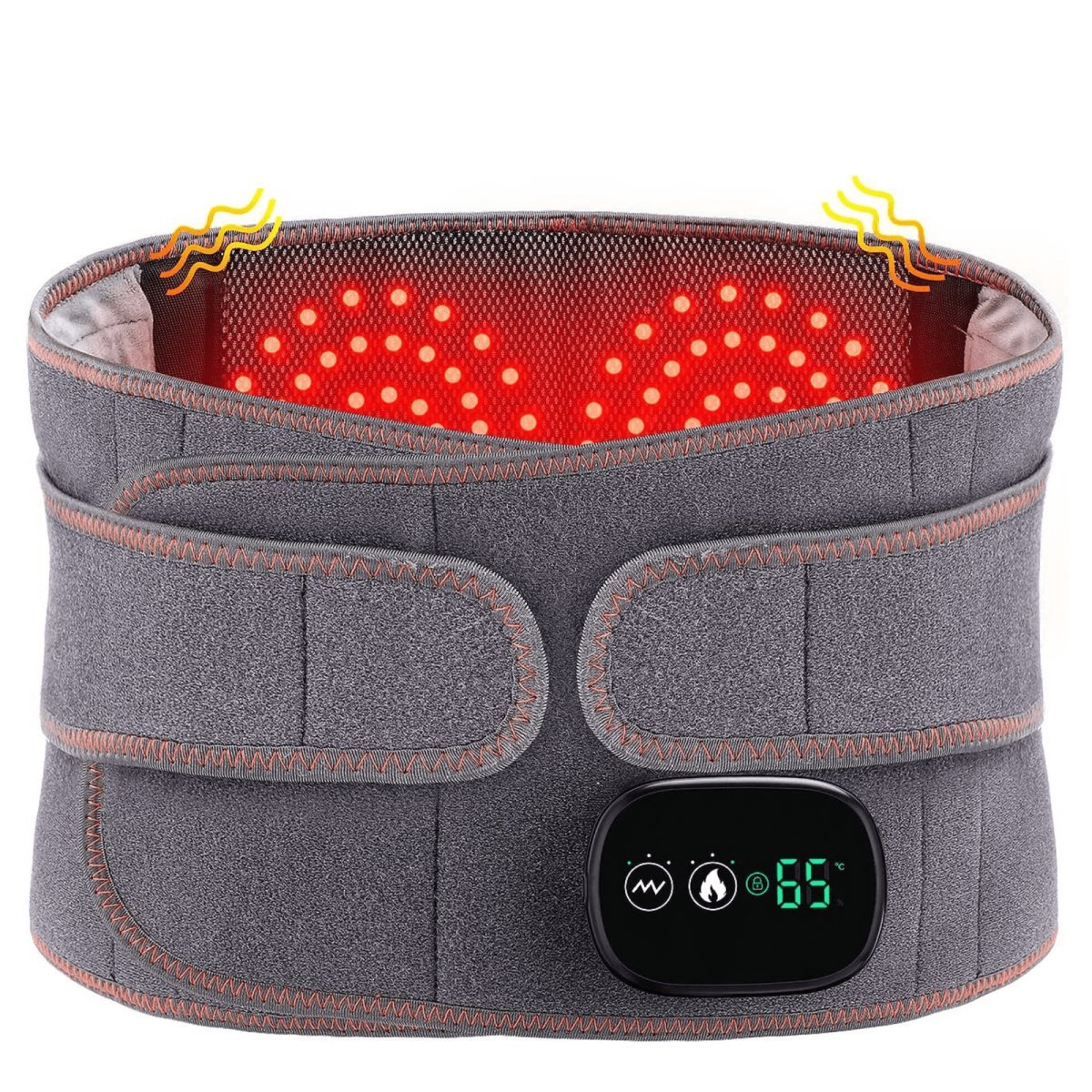Skanto | Warming Lower Back Support Belt with Massage Function – Wireless and Adjustable Heat