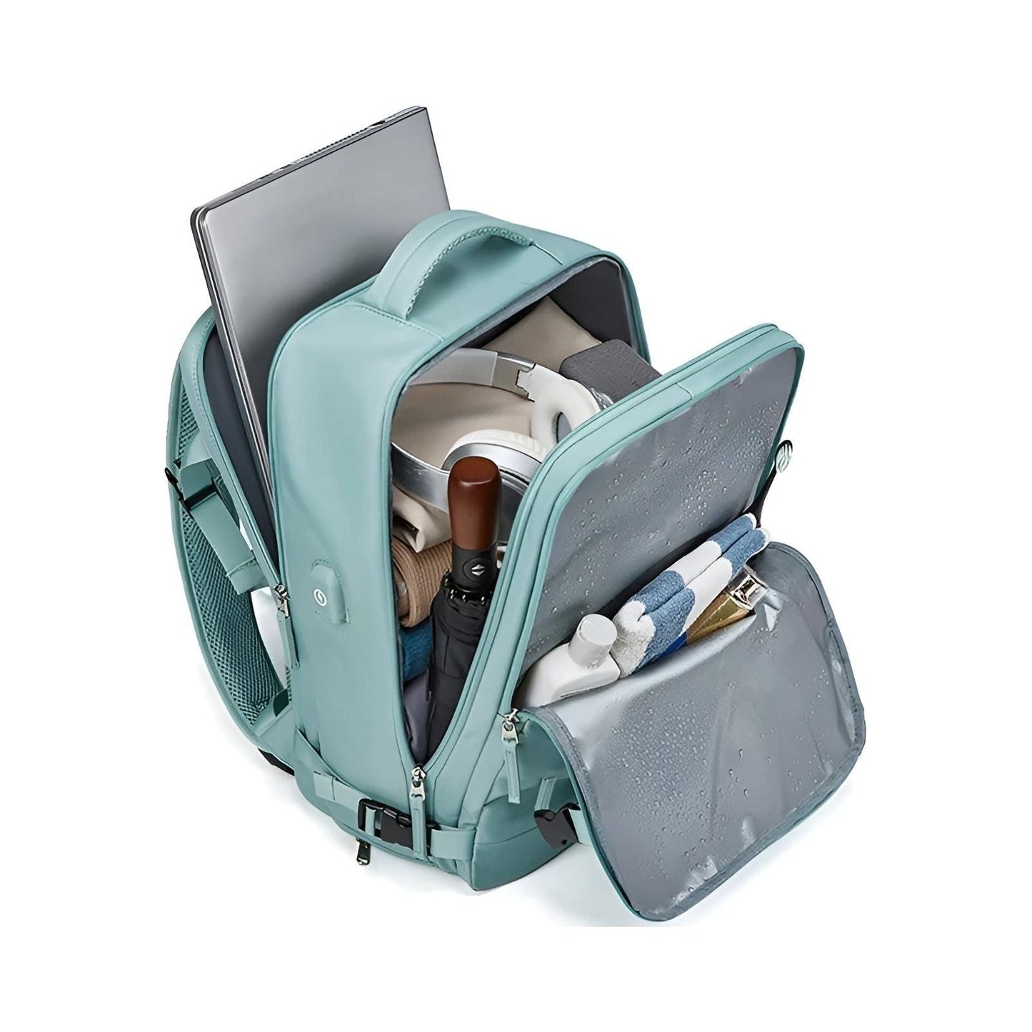 Travel backpack with USB port – Spacious compartment | Ideal for school and outdoor activities | Brehn