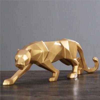 BowLift | Modern Resin Jaguar Figurine for Home Decor