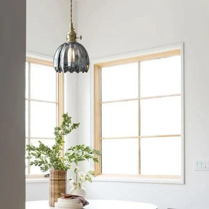 Skanto | Glass Flower Pendant Light – Japanese Style
