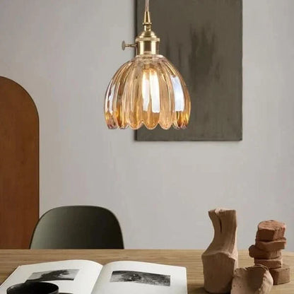 Skanto | Glass Flower Pendant Light – Japanese Style