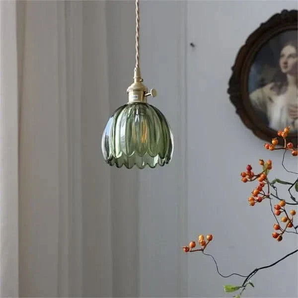 Skanto | Glass Flower Pendant Light – Japanese Style