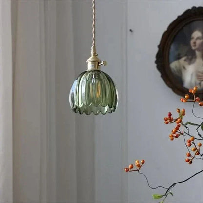 Skanto | Glass Flower Pendant Light – Japanese Style