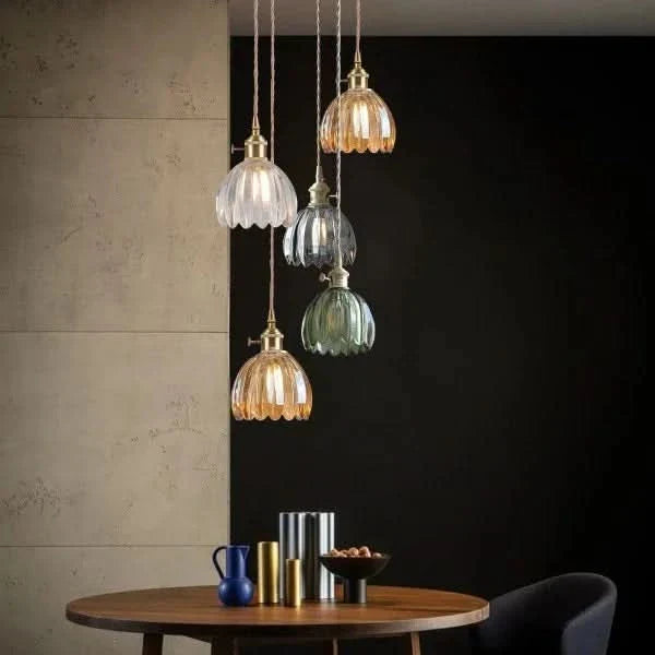 Skanto | Glass Flower Pendant Light – Japanese Style