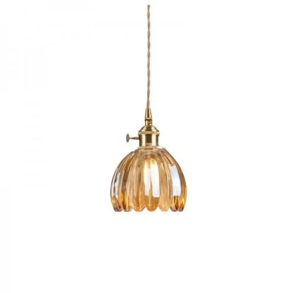 Skanto | Glass Flower Pendant Light – Japanese Style