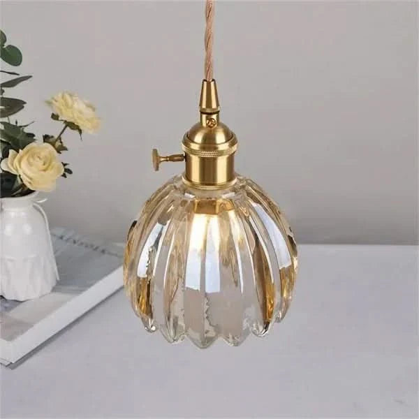 Skanto | Glass Flower Pendant Light – Japanese Style