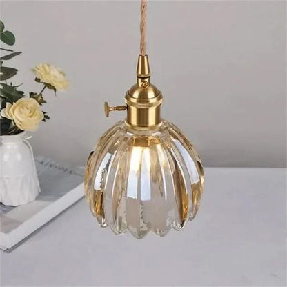 Skanto | Glass Flower Pendant Light – Japanese Style