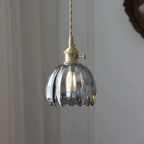 Skanto | Glass Flower Pendant Light – Japanese Style