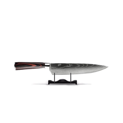 Skanto | Damascus Steel Chef's Knife | 20 cm Blade, Ergonomic Resin Handle & Ideal for Home Cooking