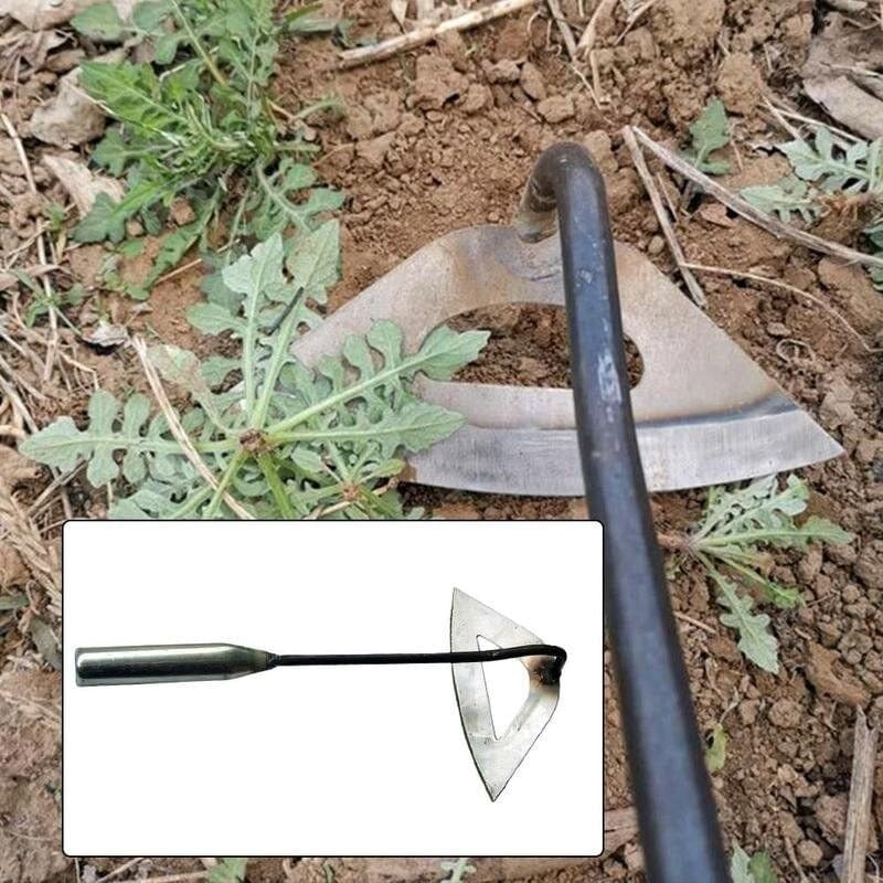 BowLift | HollowHoe Pro | Sharp Steel Gardening Hoe for Soil