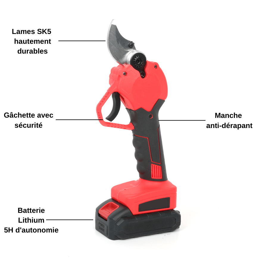 Skanto | TrimEase Pro | Cordless Electric Pruning Shears for Gardens