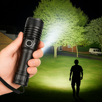 BowLift | LED Torch Rechargeable Zoom Aluminium Flashlight