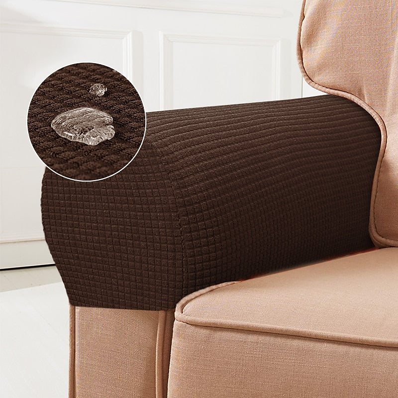 BowLift | Stretch Armrest Covers – Spandex Covers for Chairs & Armchairs, Set of 2, Bordeaux