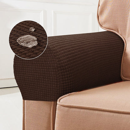 BowLift | Stretch Armrest Covers – Spandex Covers for Chairs & Armchairs, Set of 2, Bordeaux