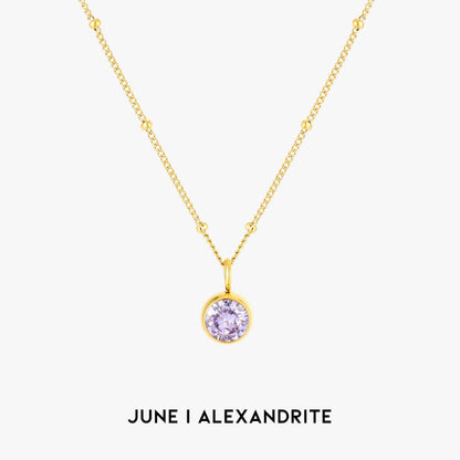 Aurora Birthstone Necklace - An Enchanting Connection