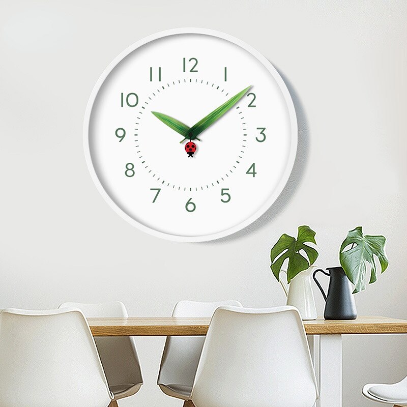 BowLift | Timeless Perch Clock - Chic Natural Time Clock with Bird and Flowers