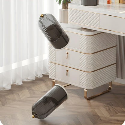 BowLift | Beauty SpinMate – 360° Rotating Makeup Brush Holder & Cosmetic Organiser with Dustproof Lid