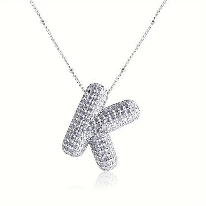 Skanto | Alphabet Diamond Pendant Necklace