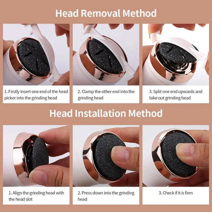 Skanto | KallusCare – Rechargeable Foot File for Smooth and Silky Feet