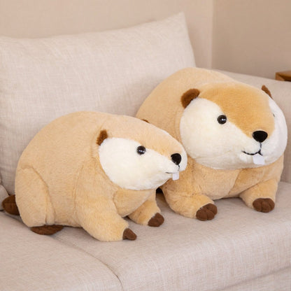 BowLift | Billy & Willy the Fluffy Brown Beaver Plushie