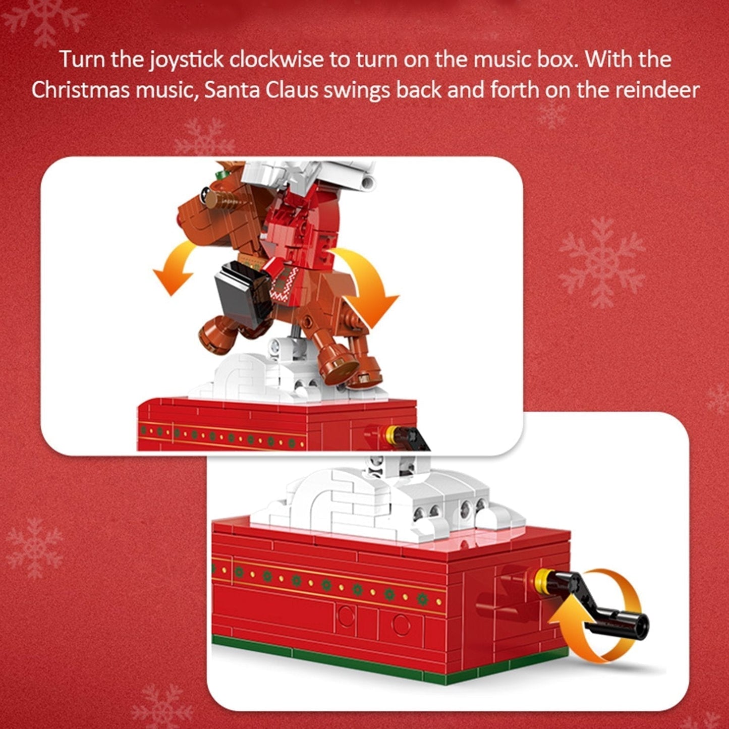 Skanto | Christmas Village Rotating Mechanics Building Set