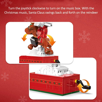 Skanto | Christmas Village Rotating Mechanics Building Set
